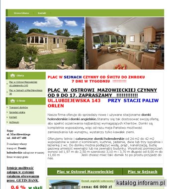 Sprzedaż domków holenderskich