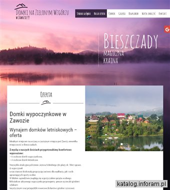 DOMKI NA ZIELONYM WZGÓRZU tanie noclegi Bieszczady