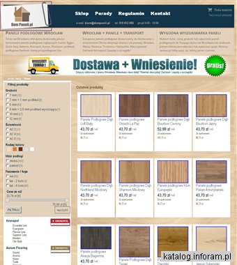 Panele podłogowe Wrocław - sklep DomPaneli.pl
