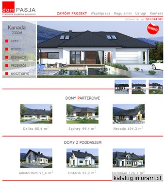 Projekty domów jednorodzinnych - DomPasja