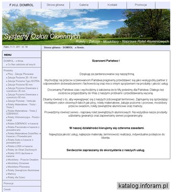 DOMROL - Rolety, Żaluzje, Plisy - naprawa