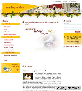 Domy weselne, sale i lokale