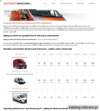 Wynajem samochodów dostawczych