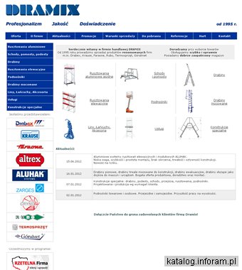 Drabiny aluminiowe, rusztowania Warszawa