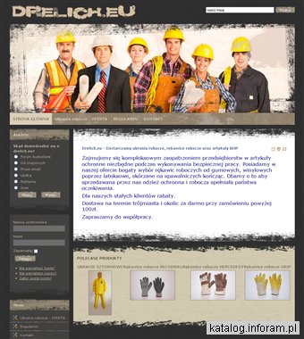 Ubrania robocze, rękawice - Drelich.eu
