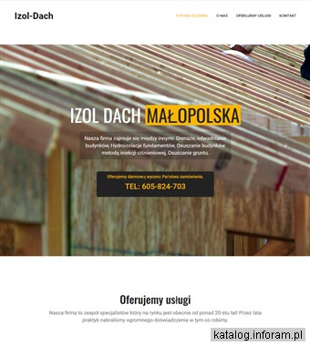 izol dach drenaż odwodnienia małopolska