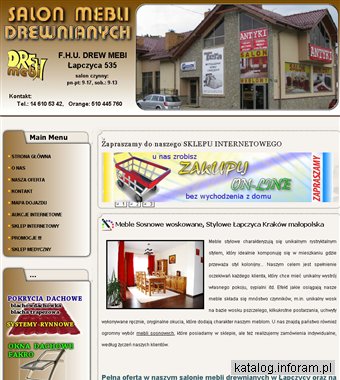 Meble Sosnowe Bukowe Salon Meblowy Bochnia Kraków Materace kolo