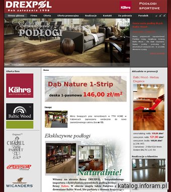 Drexpol - parkiety i podłogi drewniane, panele podłogowe