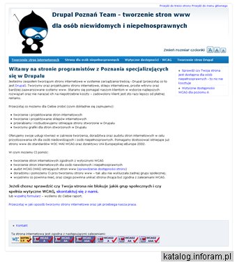 Drupal Poznań Team - tworzenie stron www dla osób niepełnosprawnych