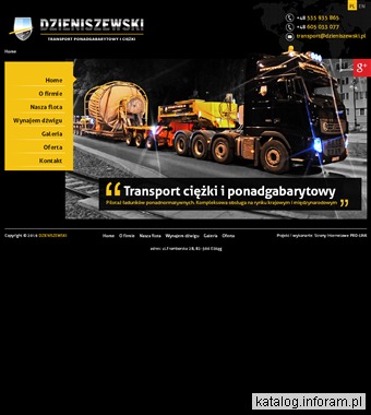 DZIENISZEWSKI transport ponadgabarytowy