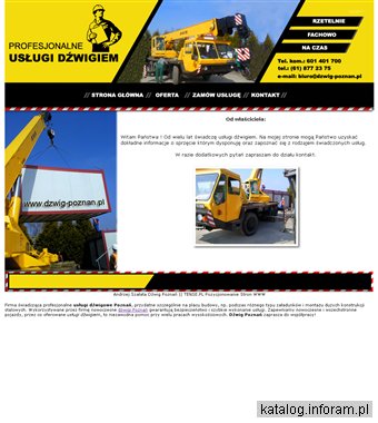 Usługi dźwigiem Poznań