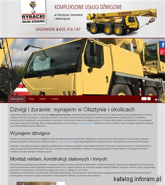 PIOTR RYBACKI dźwig usługi Olsztyn