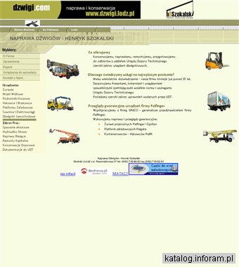 HENRYK SZOKALSKI naprawa żurawi Sieradz