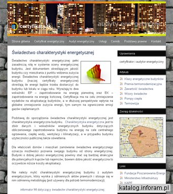 Certyfikat energetyczny, audyt energetyczny