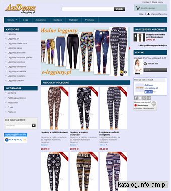 Legginsy online sklep AnDams