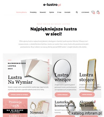 Lustra stojące - e-lustro.pl