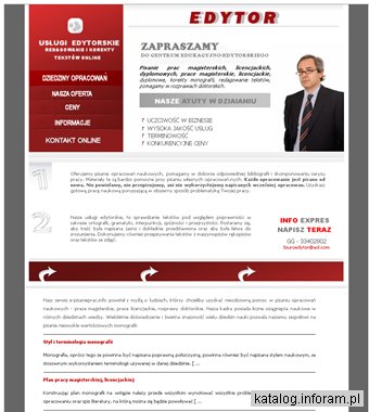 Edytor - prace magisterskie, lecjackie