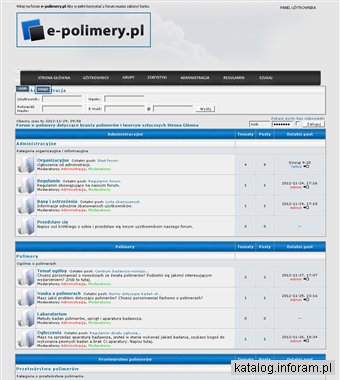 Forum e-polimery dotyczące polimerów i tworzyw sztucznych