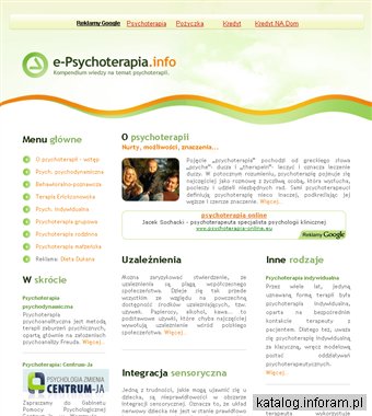 E-Psychoterapia.info - kompendium wiedzy na temat psychoterapii