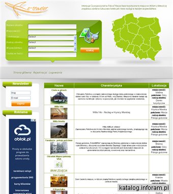 Polska baza turystyczna e-traveler.com.pl