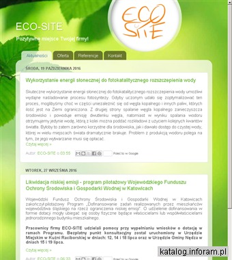 ECO-SITE ochrona atmosfery