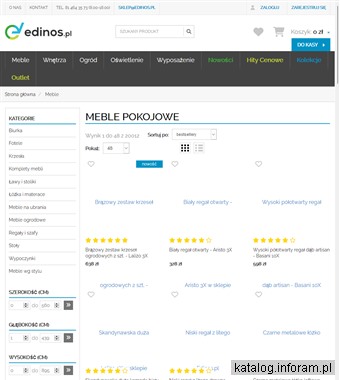 Sklep meblowy internetowy - edinos.pl