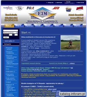 Sklep modelarski rc F3M modele zdalnie sterowane