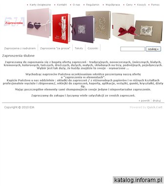 Zaproszenia ślubne EJA