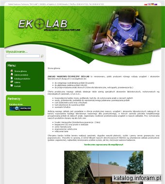 Zakład Naukowo - Techniczy EKO-LAB - urządzenia laboratoryjne