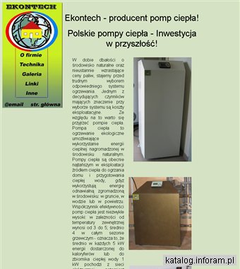 Pompy ciepła - Ekontech