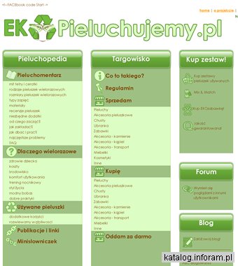 Portal o pieluchach wielorazowych EKOpieluchujemy