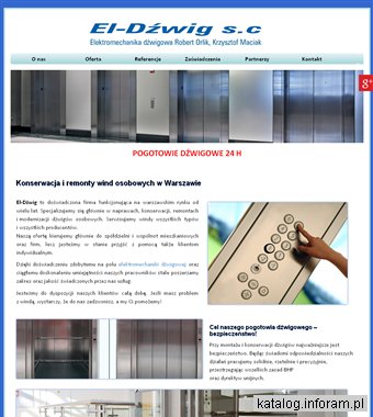 EL-DŹWIG S.C. montaż dźwigów osobowych Warszawa