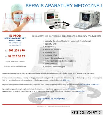 Serwis aparatury medycznej Gliwice