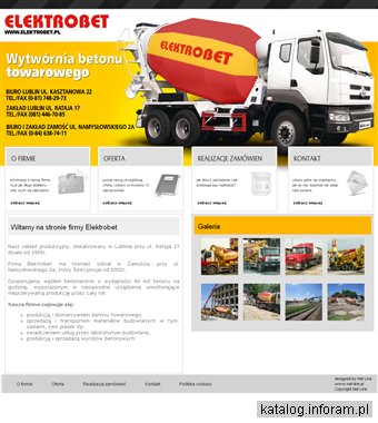 ELEKTROBET produkcja betonu