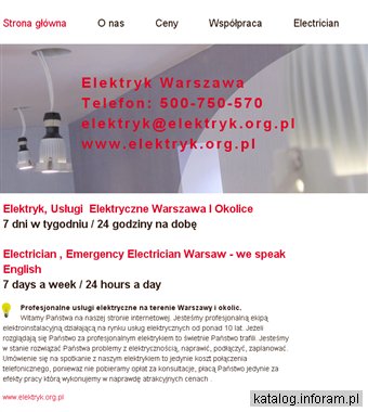 Elektryk Warszawa - awarie, podłączenia, instalacje