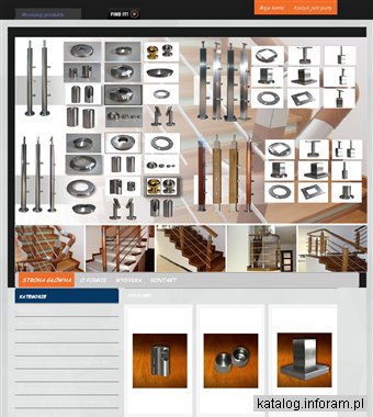 Elementy balustrad ze stali nierdzewnej