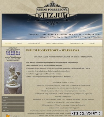 ELIZJUM S. PIOTROWSKA zakład pogrzebowy Warszawa