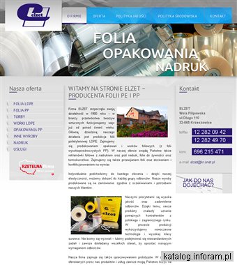 Elzet worki foliowe z nadrukiem