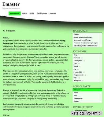 Emaster - tworzenie stron internetowych - Wołomin