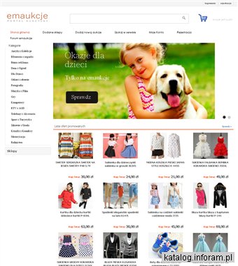 Portal aukcyjny sukienka, kurtka, bluza, bikini