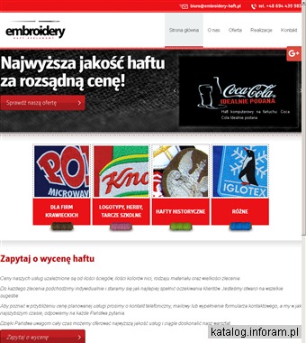 EMBROIDERY emblemat haftowany