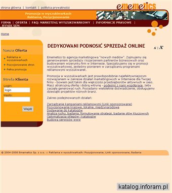 Pozycjonowanie stron internetowych - Ememetics