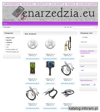 Sklep z narzędziami pomiarowymi