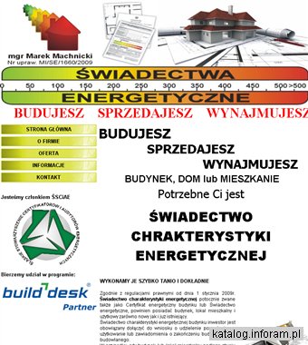Świadectwo charakterystyki energetycznej czechowice