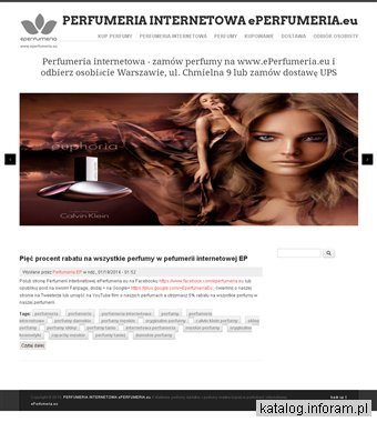 Perfumeria internetowa - oryginalne perfumy damskie i męskie taniej