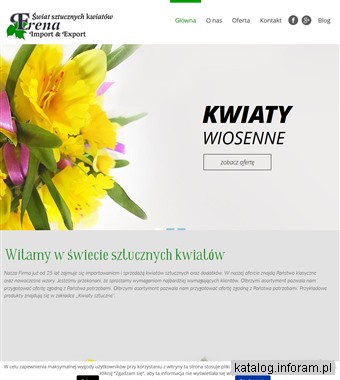 www.erena.pl kwiaty sztuczne