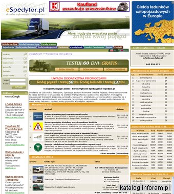 Transport, wolne pojazdy, wolne ładunki - giełda transportowa