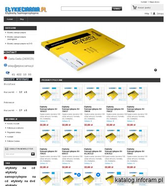 Etykiety A4 -Sklep etykieciarnia.pl