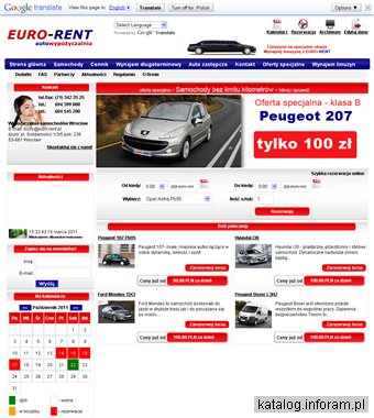 Wypożyczalnia samochodów Wrocław Euro-Rent