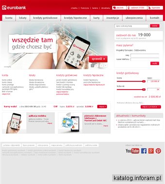 Eurobank - dogodne kredyty gotówkowe i hipoteczne